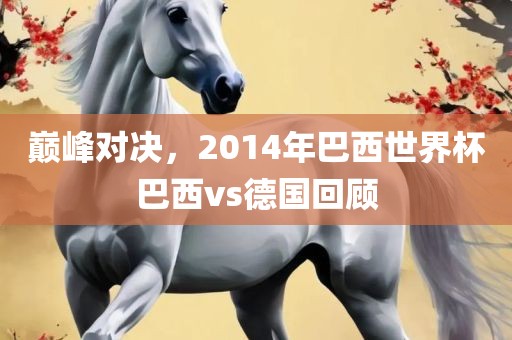 巅峰对决，2014年巴西世界杯巴西vs德国回顾