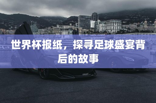 世界杯报纸，探寻足球盛宴背后的故事