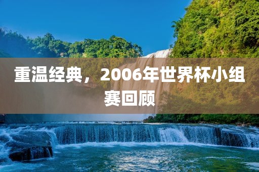 重温经典，2006年世界杯小组赛回顾