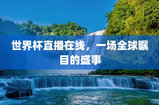 世金炬实业股份有限公司界杯直播在线，一场全球瞩目的盛事