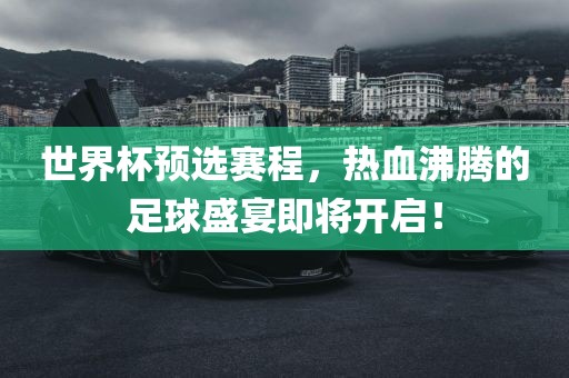世界杯预选赛程，热血沸腾的足球盛宴即将开启！金炬实业股份有限公司