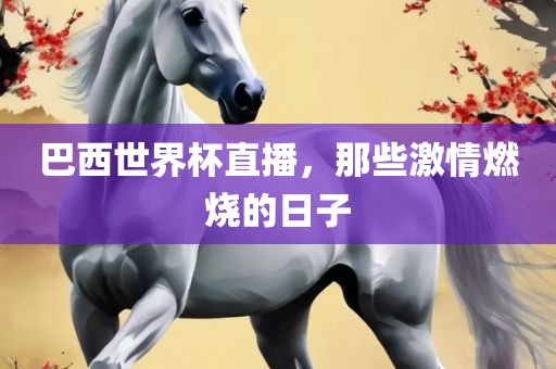 巴西世界杯直播，那些激情燃烧的日子金炬实业股份有限公司