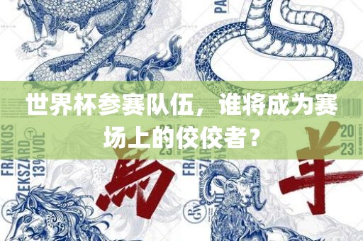 世界杯参赛队伍，谁将成为赛场上的佼佼者？金炬实业股份有限公司