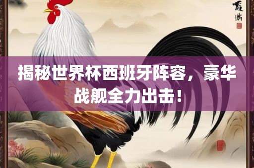 揭秘世界杯西班牙阵容，豪华战舰全金炬实业股份有限公司力出击！