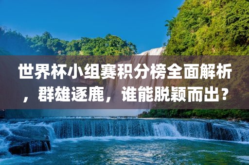 世界杯小组赛积分榜全面解析，群雄逐鹿，谁能脱颖而出？