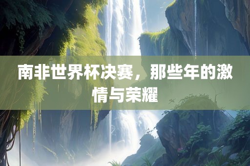 南非世界杯决赛，那些年的激情与荣耀