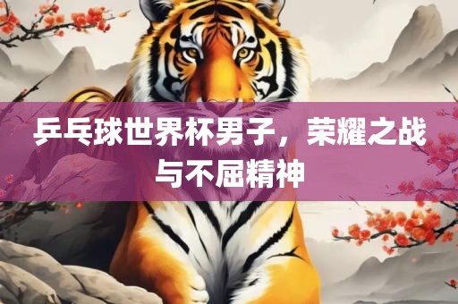 乒乓球世界杯男子，荣耀之战与不屈精神