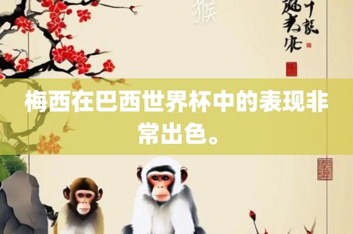 梅西在巴西世界杯中的表现非常出色。