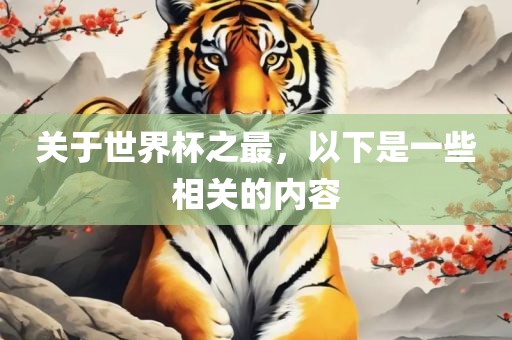 关于世界杯之最，以下是一些相关的内容金炬实业股份有限公司