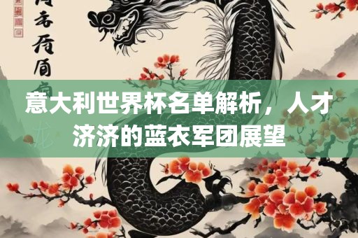 意大利世界杯名单解析，人才济济的蓝衣军团展望金炬实业股份有限公司