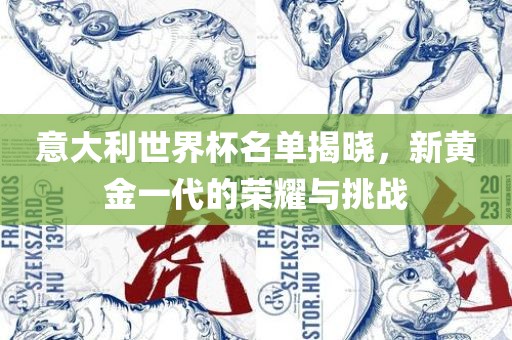 意大利世界杯名单揭晓，新黄金一代的荣耀与挑战