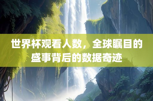 世界杯观看人数，全球瞩目的盛事背后的数据奇迹