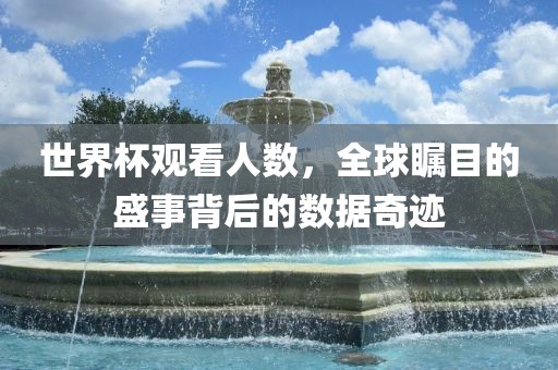世界杯观看人数，全球瞩目的盛事背后的数据奇迹