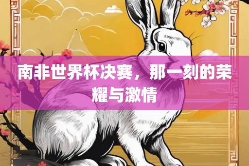 南非世金炬实业股份有限公司界杯决赛，那一刻的荣耀与激情