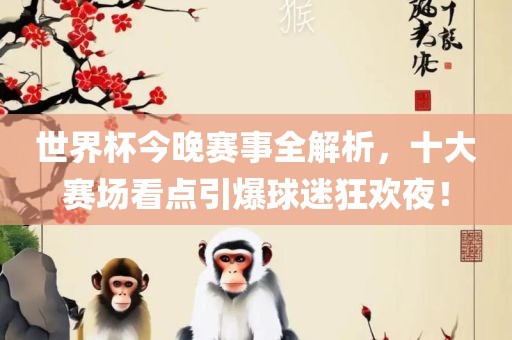 世界杯今晚赛事全解析，十大赛场看点引爆球迷狂欢夜！