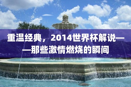 重温经典，2014世界杯解说——那些激情燃烧的瞬间