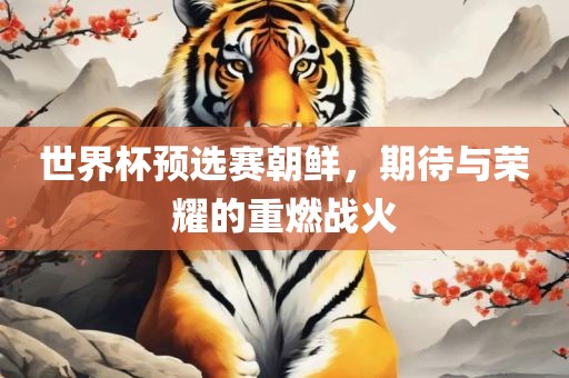 世界杯预选赛朝鲜，期待与荣耀的重燃战火金炬实业股份有限公司