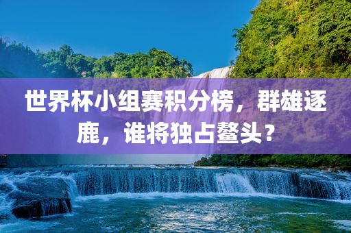 世界杯小组赛积分榜，群雄逐鹿，谁将独占鳌头？