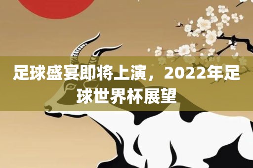足球盛宴即将上演，2022年足球世界杯展望
