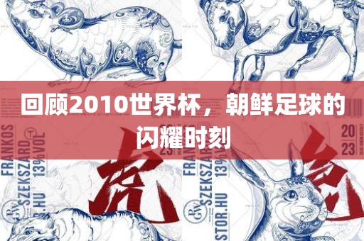 回顾2010世界杯，朝鲜足球的闪耀时刻