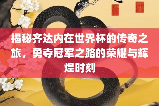 揭秘齐达内在世界杯的传奇之旅，勇夺金炬实业股份有限公司冠军之路的荣耀与辉煌时刻