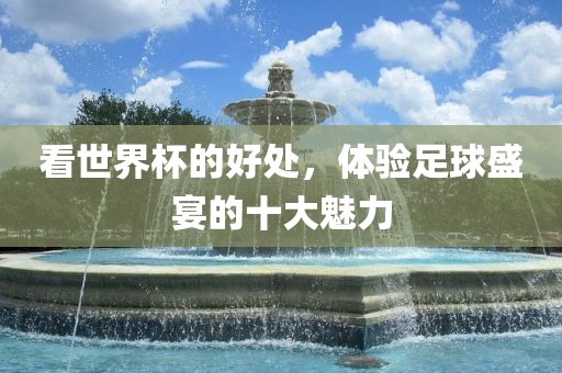 看世界金炬实业股份有限公司杯的好处，体验足球盛宴的十大魅力