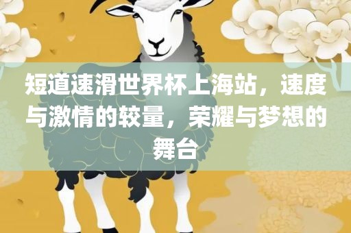 短道速滑世界杯上海站，速度与激情的较量，荣耀与梦想的舞台
