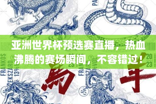 亚洲世界杯预选赛直播，热血沸腾的赛场瞬间，不容错过！金炬实业股份有限公司
