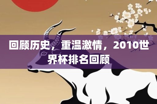 回顾历史，重温激情，2010世界杯排名回顾