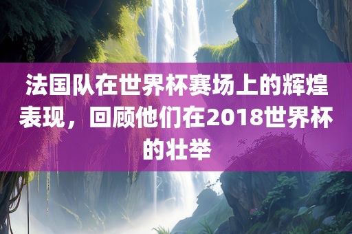 法国队在世界杯赛场上的辉煌表现，回顾他们在2018世界杯的壮举金炬实业股份有限公司