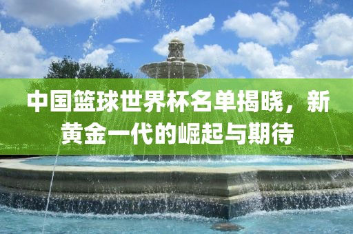 中国篮球金炬实业股份有限公司世界杯名单揭晓，新黄金一代的崛起与期待
