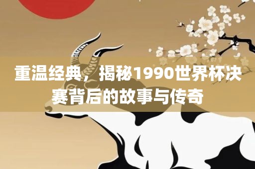 重温经典，揭秘1990世界杯决赛背后的故事与传奇金炬实业股份有限公司