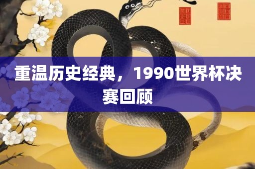 重温历史经典，1990世界杯决赛回顾