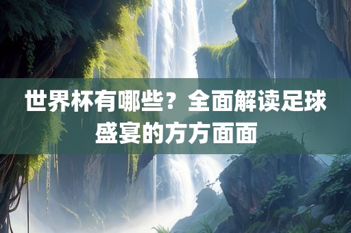 世界杯有哪些？全面解读足球盛宴的方方面面
