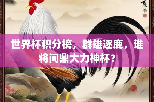 世界杯积分榜，群雄逐鹿，谁将问鼎大力神杯？