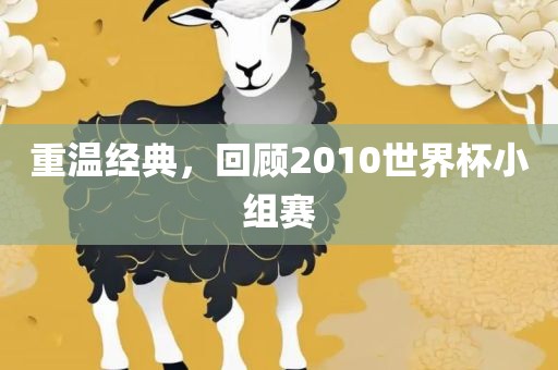 重温经典，回顾2010世界杯小组赛