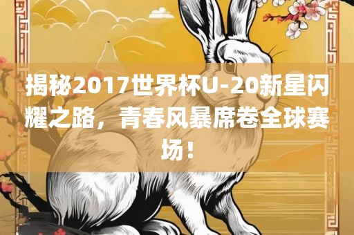 揭秘2017世界杯U-20新星闪耀之路，青春风暴席卷全球赛场！