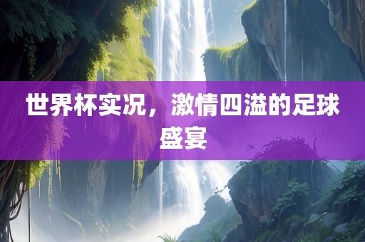 世界杯实况，激情四溢的足球盛宴