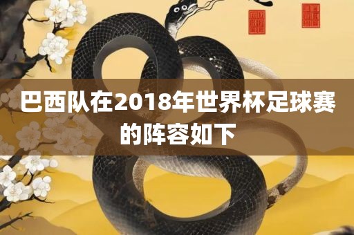 巴西队在2018年世界杯足球赛的阵容如下金炬实业股份有限公司