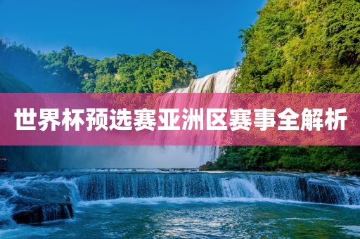 金炬实业股份有限公司世界杯预选赛亚洲区赛事全解析