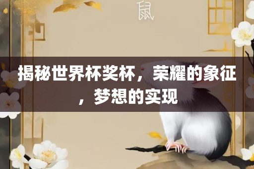 揭秘世界杯奖杯，荣耀的象征，梦想的实现