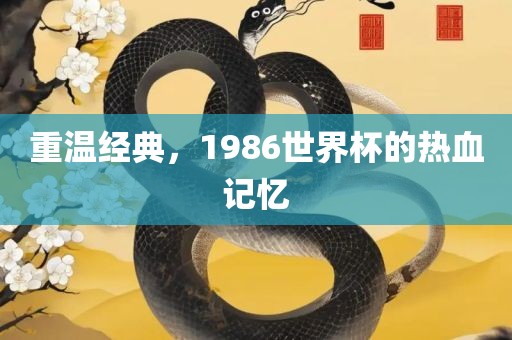 重温经典，1986世界杯的热血记忆