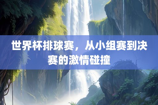 世界杯排球赛，从小组赛到决赛的激情碰撞