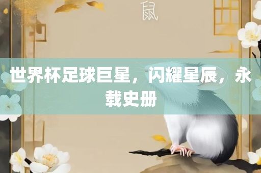 世界杯足球巨星，闪耀星辰，永载史册金炬实业股份有限公司