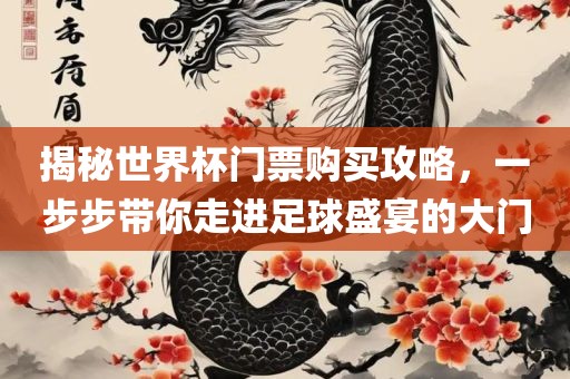 揭秘世界杯门票购买攻略，一步步带你走进足球盛宴的大门