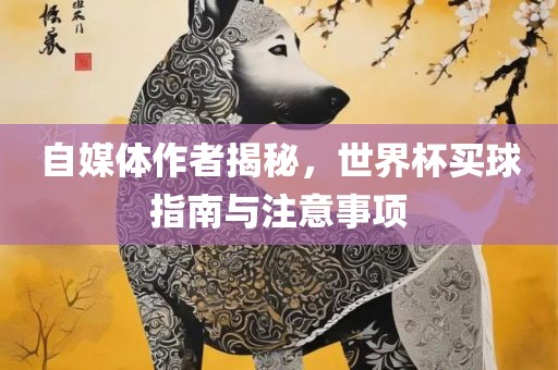 自媒体作者揭秘，世界杯买球指南与注意事项