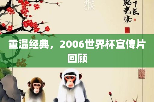 重温经典，2006世界杯宣传片回顾