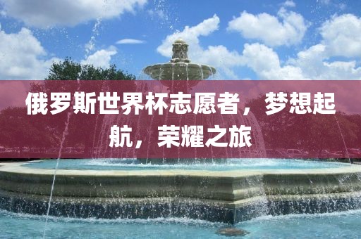 俄罗斯世界杯志愿者，梦想起航，荣耀之旅金炬实业股份有限公司