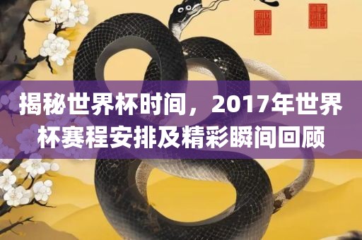 揭秘世界杯时间，2017年世界杯赛程安排及精彩瞬间回顾