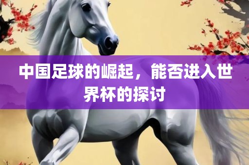中国足球的崛起，能否进入世界杯的探讨